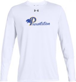 Men's Under Armour Team Locker 2.0 L/S T-Shirt, White